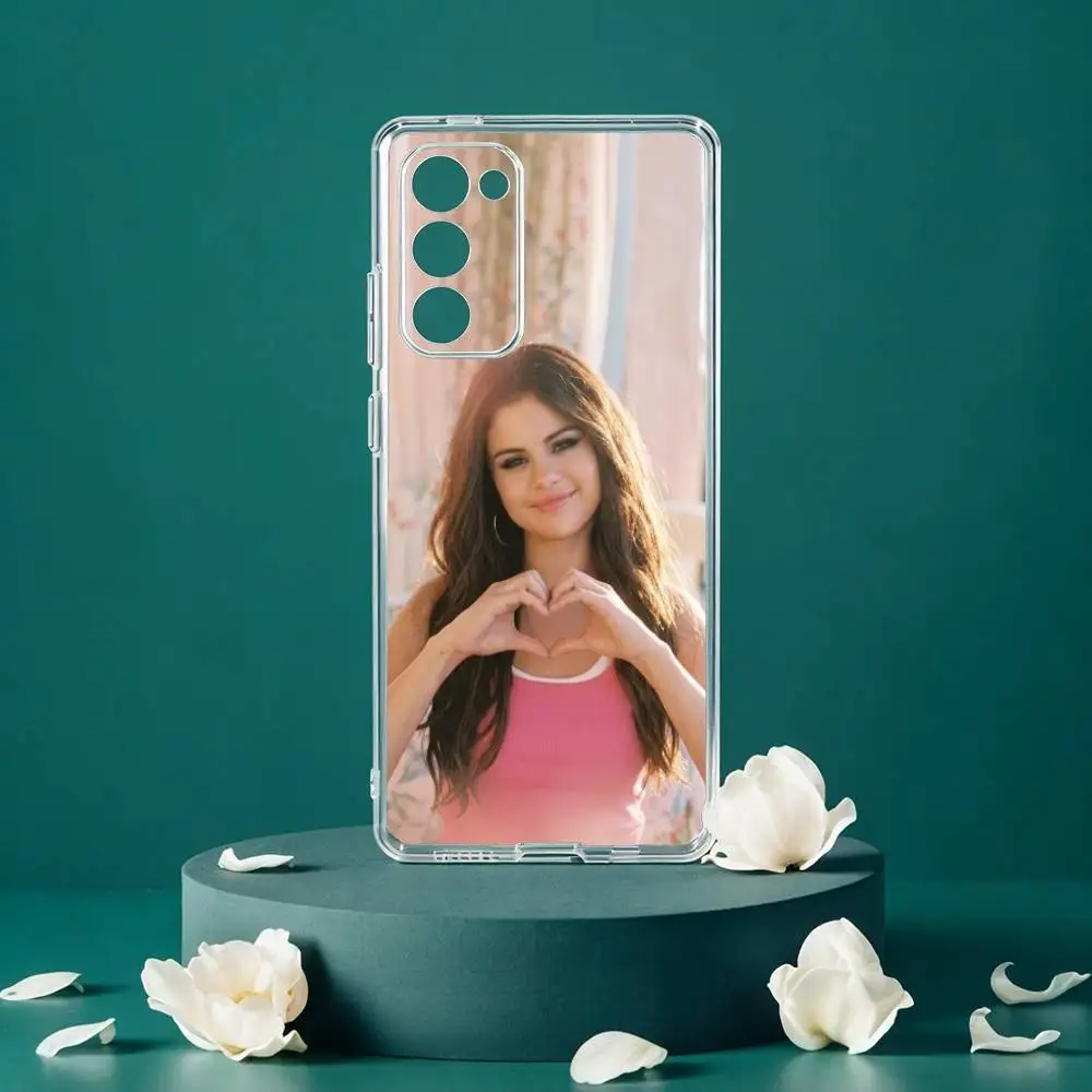 Фото Чехол для телефона S-Selena G-Gomez Singer для Samsung Galaxy S24 S25 S23 S22 S21 Plus S24 S25, прозрачный чехол-накладка №5