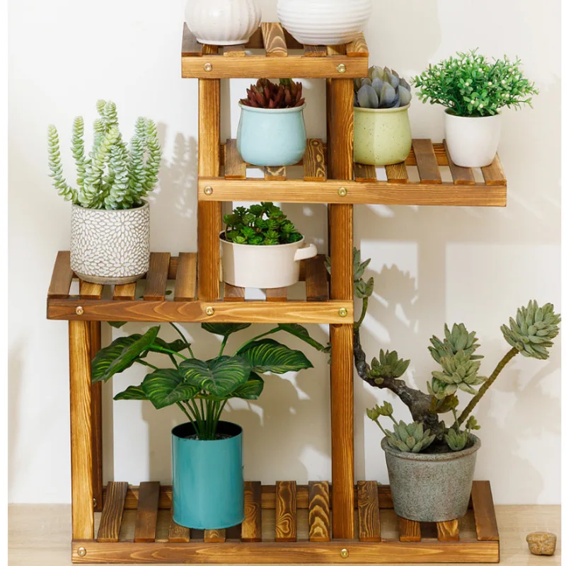 

Strong Load-bearing Plant Stand Simple Indoor Gardening Multi-layer Storage Shelf Light And Water Permeable Flowerpot Stand