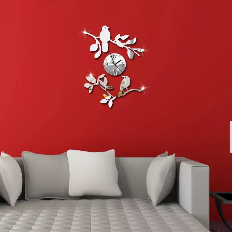 

NEW2022 2019 New Quartz Watch Wall Clock Acrylic Horloge Clocks Modern Design Large Decorative Living Room Multi-piece Set