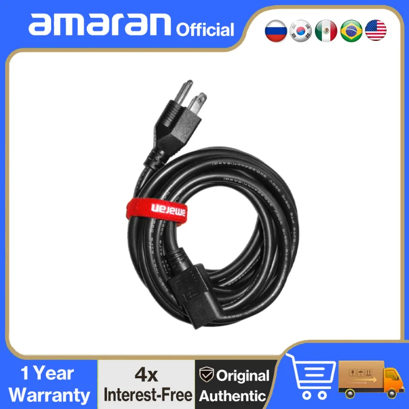 Фото Кабель питания amaran AC (США) для amaran T2c T4c F21c F21x F22c F22x 60xs 60ds №1