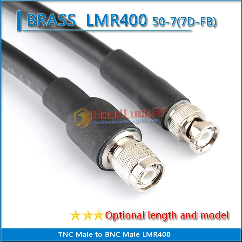 

High-quality L12 TNC Male to Q9 BNC Male Coaxial Pigtail Jumper LMR400 RG8 RG8U RG8/U SYWV50-7 7D-FB extend Cable 50 ohm