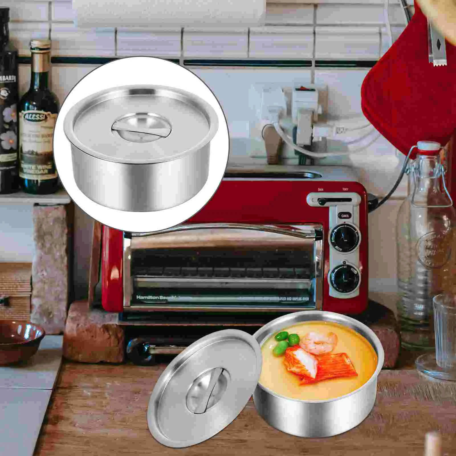 

Bowl Steamed Stainless Cuisine Portable Dessert Cereal Rice Bowls Soup Serving Storage Steelheating Or Steaming Egg 304 Ramen