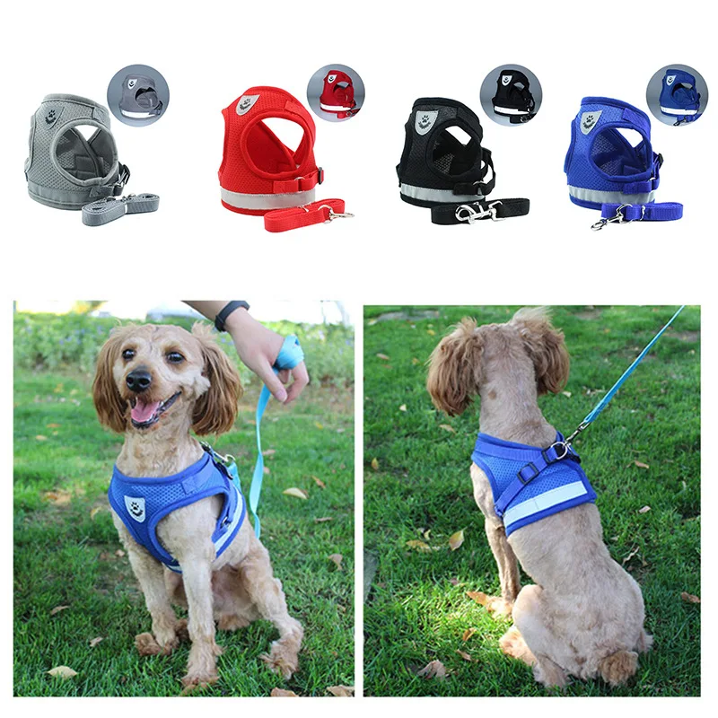 

Dog Traction Suit Cat Traction Rope Reflective Chest Strap Small and Medium-sized Pet Products Wholesale
