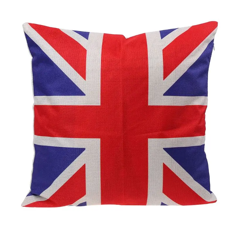 

16" Pillow Cases UK Square Union Linen Home Decorative Cushion Cover