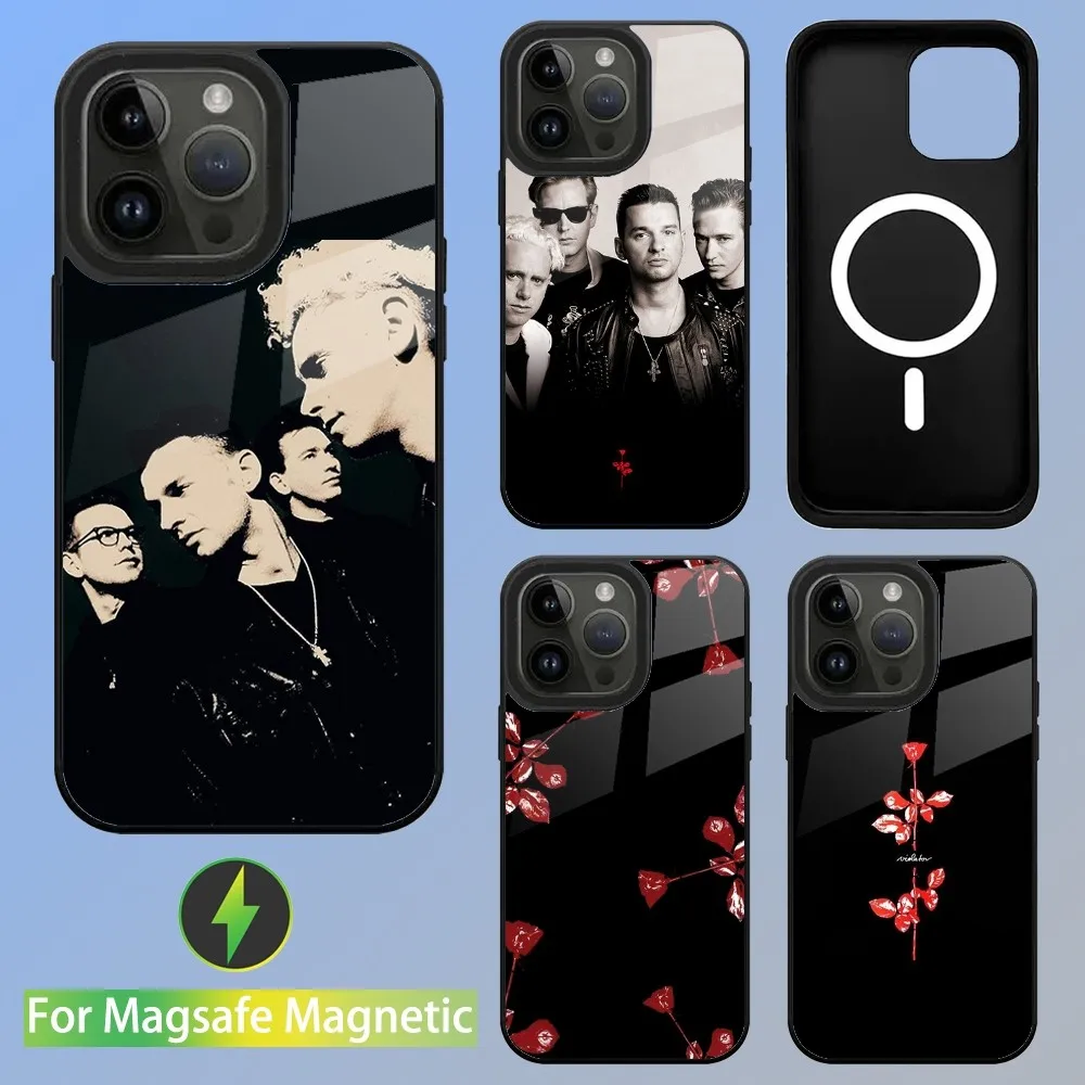 D-DepecheD band M-ModeS Phone Case For iPhone 16 15 14 13 12 11 Plus Pro Max Mini Magsafe Magnetic Wireless Charging