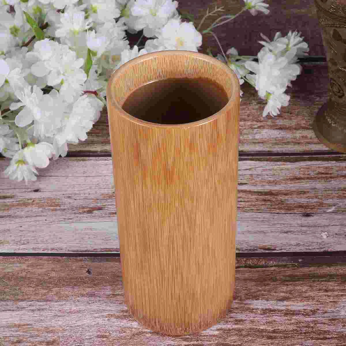 

20 CM Bamboo Chopstick Holding Rack Wooden Cooking Utensils Cutlery Storage Tube Silverware Chopsticks Barrel