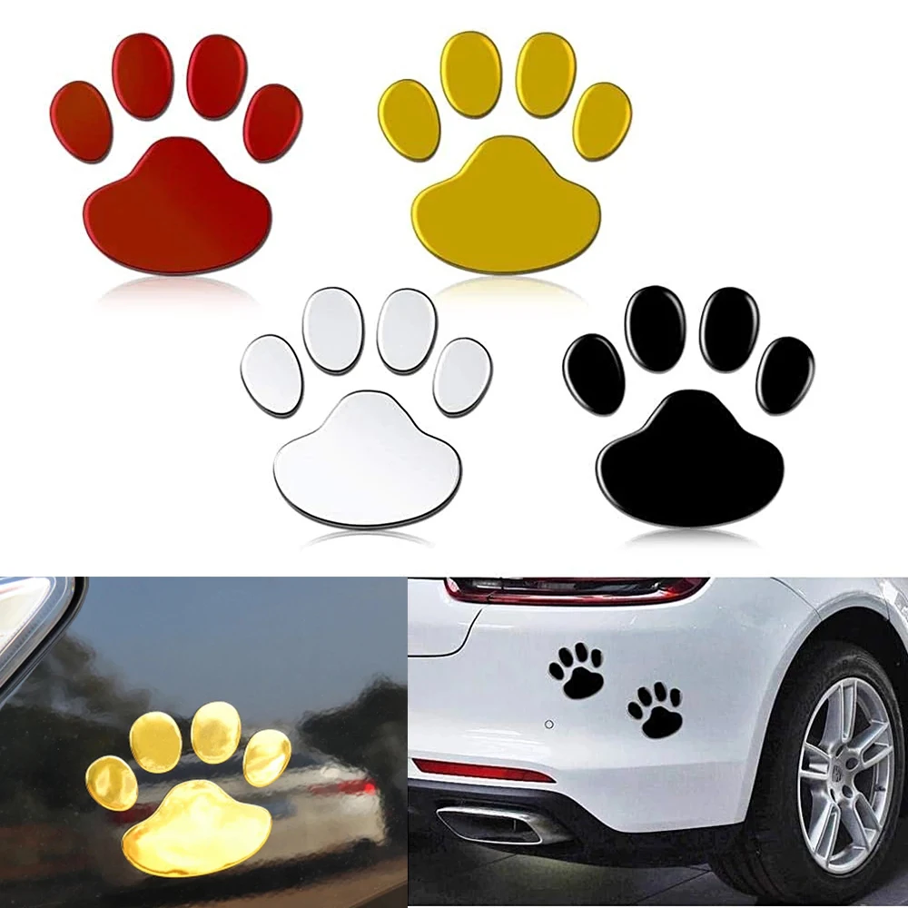 

Cute Paw Cat Dog Footprint Door Mirror Bumper Windshield Decals Autos Window Decal Car Stickers Footprint Sticker