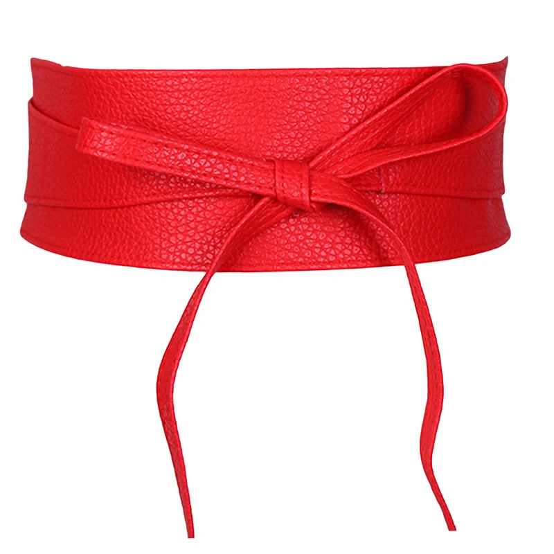 Женский ремень с бантом черный Оби |