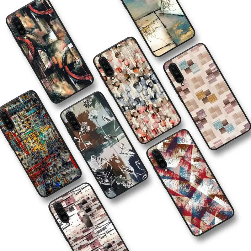 

Art Abstract Geometry Phone Case for Samsung S20 lite S21 S10 S9 plus for Redmi Note8 9pro for Huawei Y6 cover