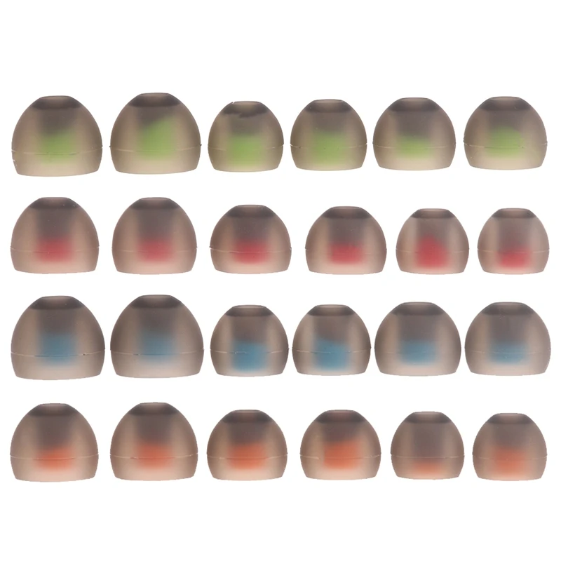 

6 Pieces Silicone Ear Buds Gels Eartips S/for M/L Corded Headset for Earpads