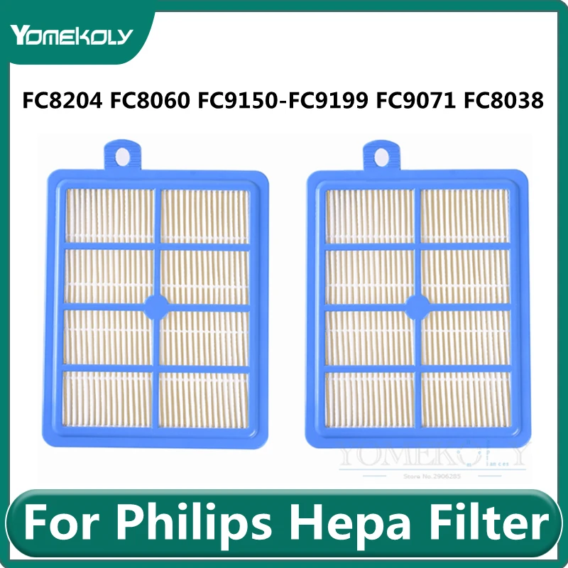 

2 шт. Hepa фильтр для Philips пылесос FC8204 FC8060 FC9150-FC9199 FC9071 FC8038 Замена S-фильтр HEPA 12 HEPA 13