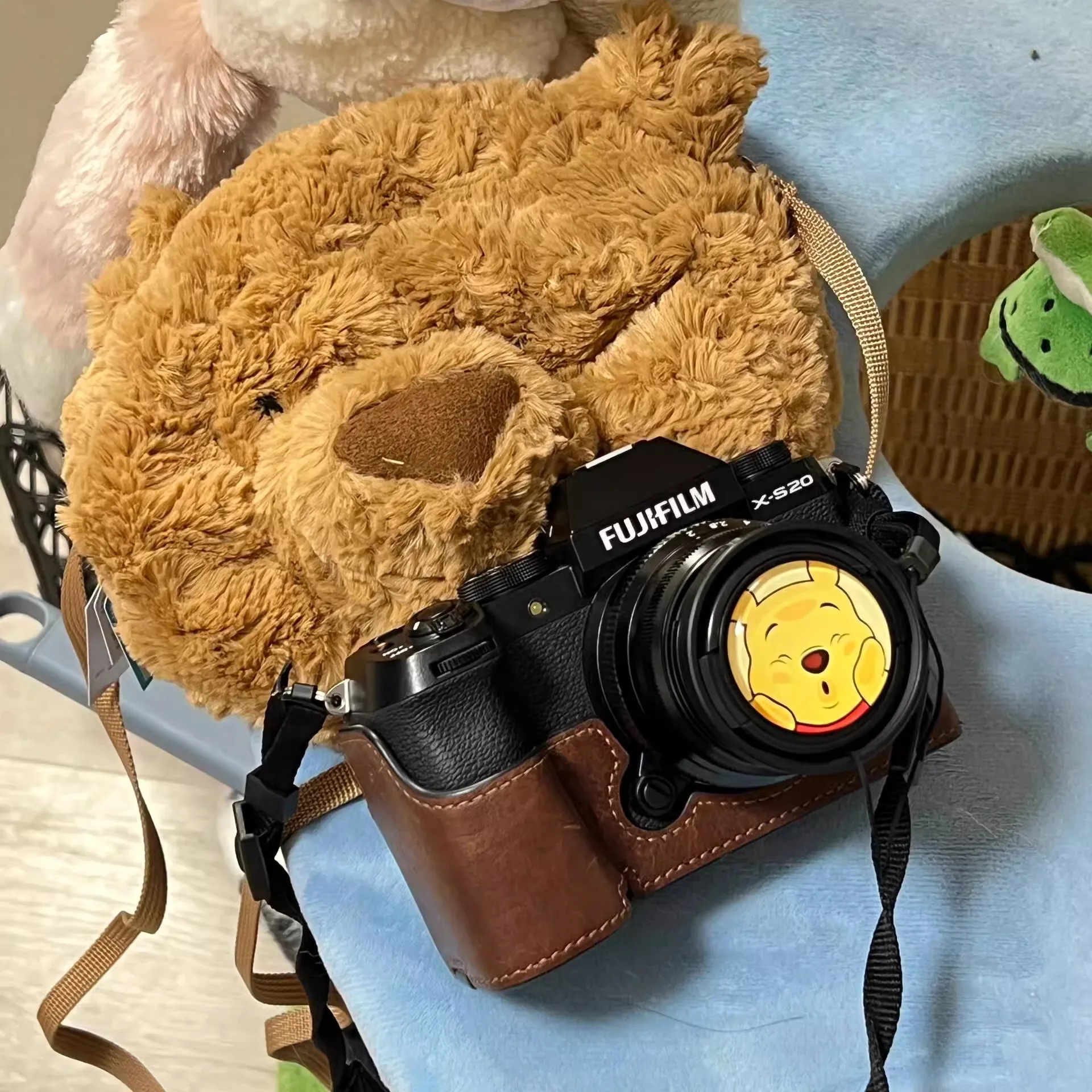 Подходит для mini12 Jellycat сумка хранения камеры с головой медведя брелоков