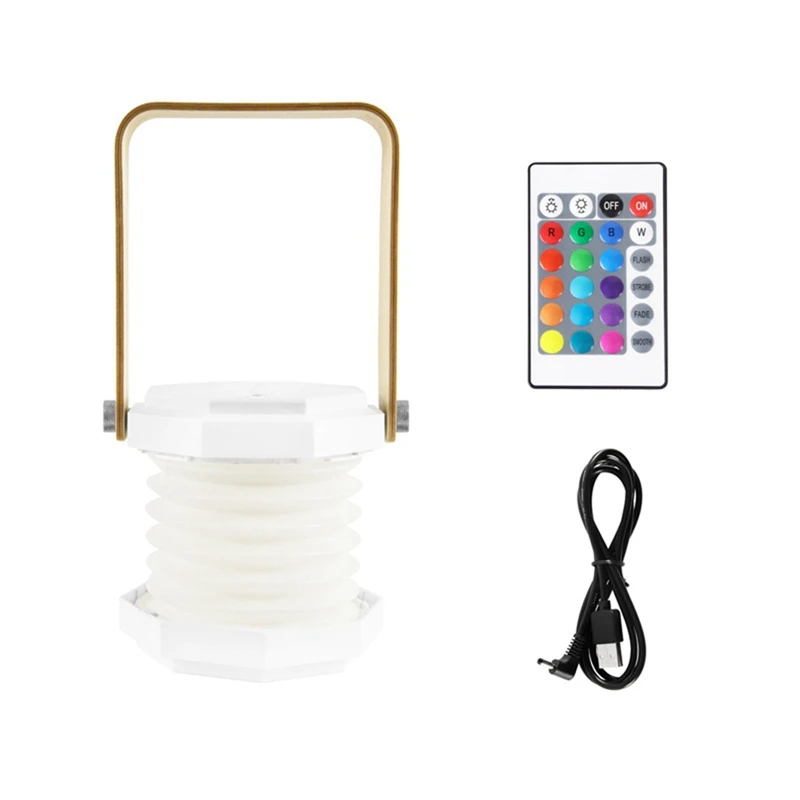 

Foldable Touch Dimmable Reading LED Night Light Lantern Lamp USB Rechargeable With Wireless Remote For Kids Bedroom