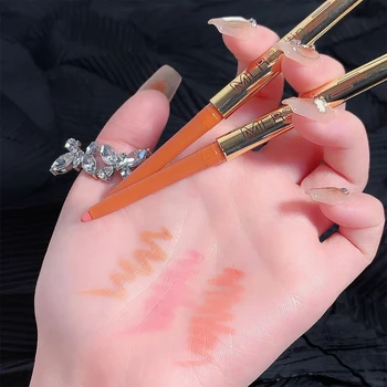 3 Colors Matte Lip Liner Lipstick Pen Long Lasting Non-stick Cup Waterproof Smooth Soft Velvet Lipliner Pencil Makeup Cosmetics 5