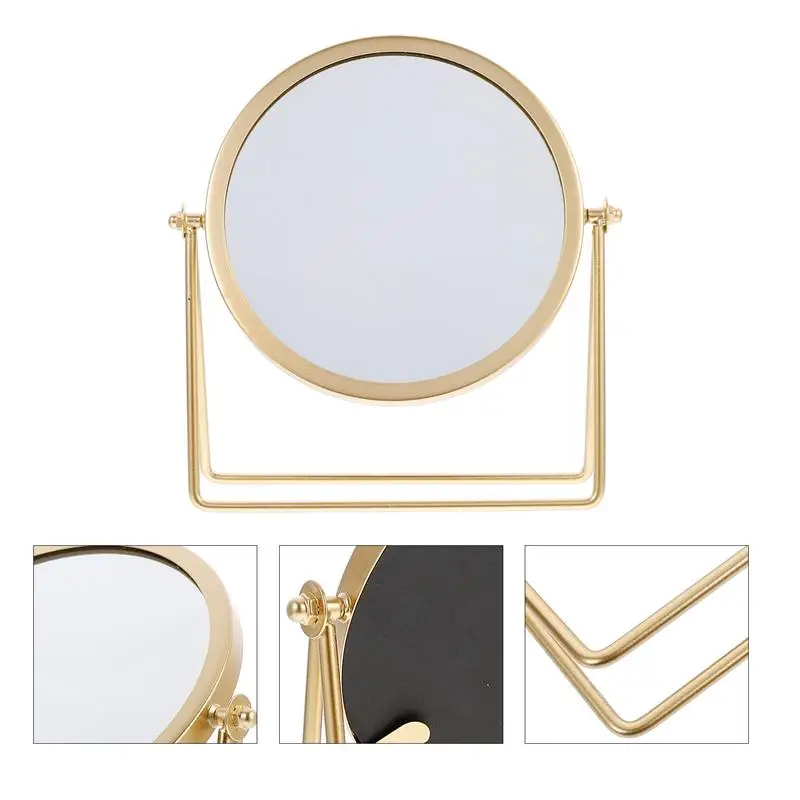 Vanity Makeup Mirror Swivel Round Cosmetic for Table Desk Countertop |