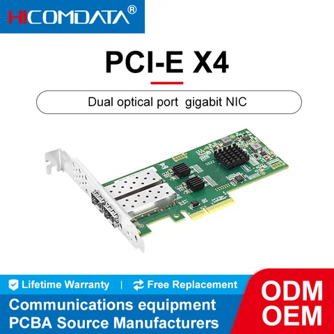 1000M SFP сервер NIC сетевая карта 2/4 порта Волоконно-Оптический Ethernet внешняя карта PCIE X4 X8 X16 сетевой адаптер