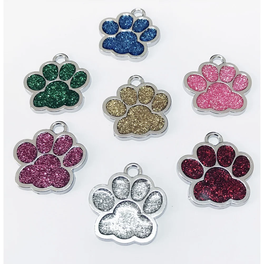 

Pendantsdog Pet Charms Tags Tag Alloy Id Making Girls Paw Shape Bracelet Necklace