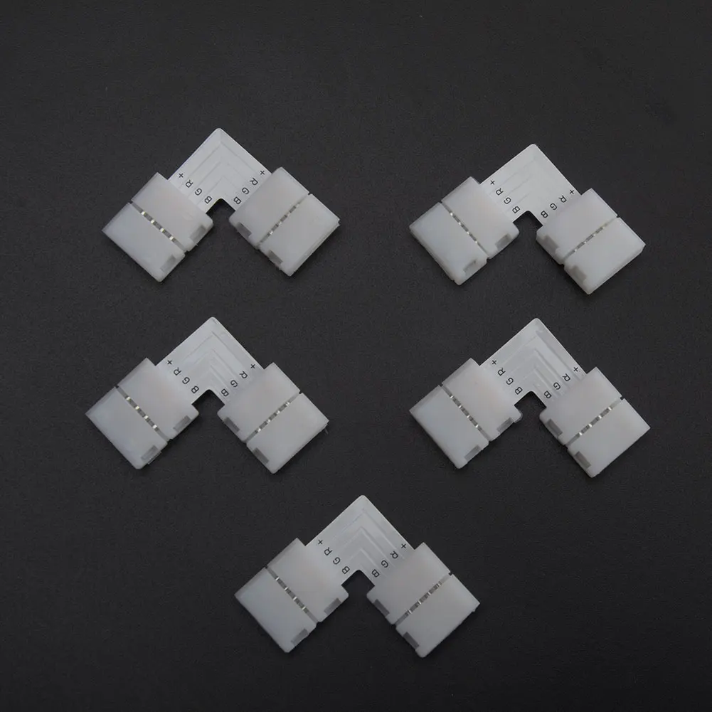 

5 шт./компл. Простая установка, 4-контактная неизолированная плата без паяльного угла, крестовая универсальная прямоугольсветодиодный Свето...