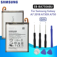 samsung original phone battery eb ba750abu for samsung galaxy a7 2018 version a730x a750 sm a730x 3300mah batteries tools