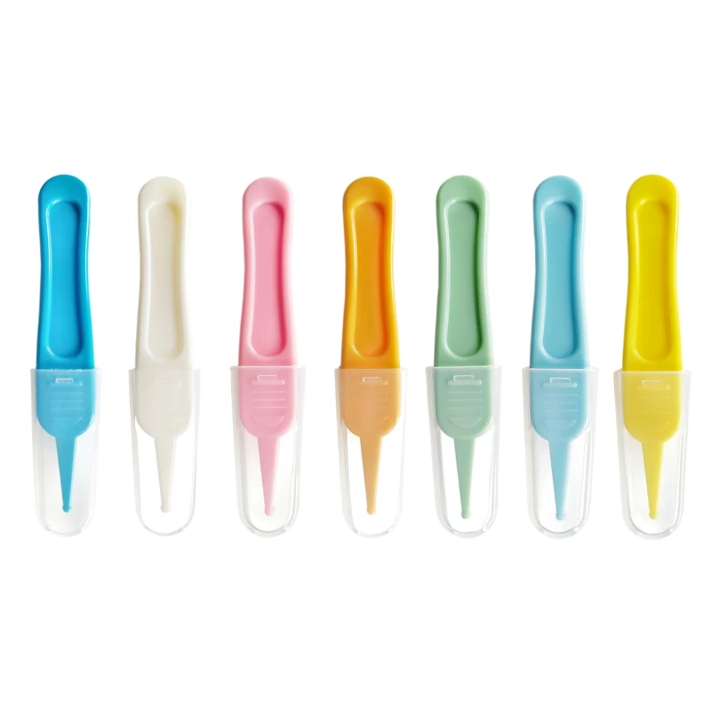 

Детский пластмассовый инструмент для чистки ушей, с крышкой