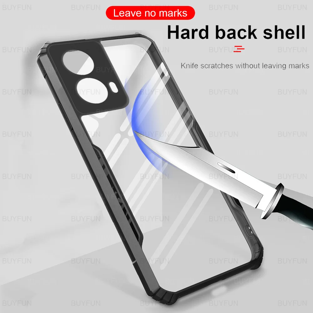 Чехол для Motorala Moto G85 2024 6 67 дюйма прозрачный акриловый защитный чехол телефона MotoG85