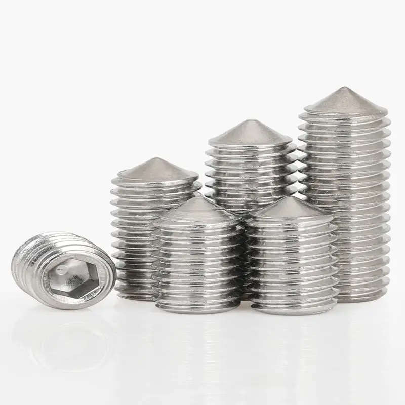 

stainless steel point set screw machine m screw point plug wire headless M3M4M5M6M8M10