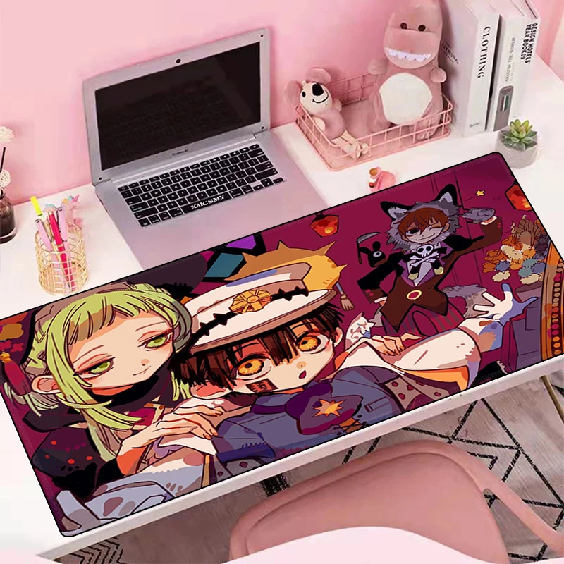 

Japan Jibaku Shounen Hanako Kun Mouse Mats Large Desk Mat Xxl Pad Carpet Computer Playmat Kawaii Mousepad 900 × 400 Mause Gaming