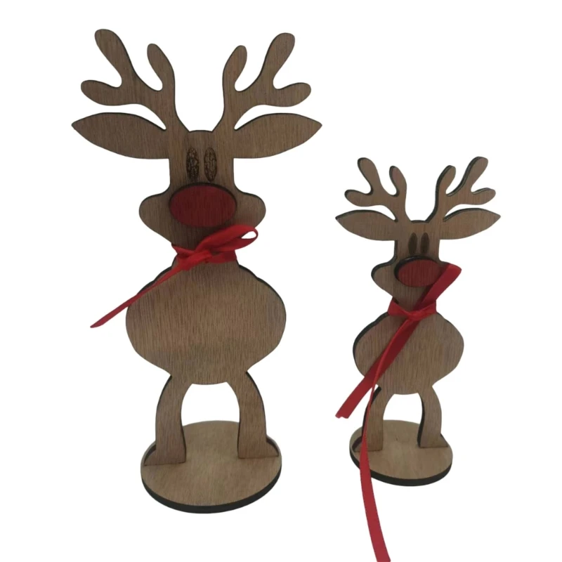 

Personalised Reindeer Family Decoration Place Settings Table Ornament Christmas Dropship