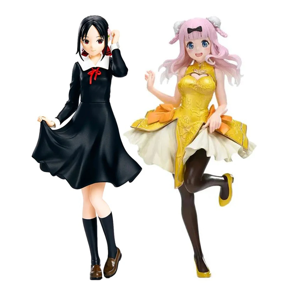 

Динамическая оригинальная аниме-фигурка Taito Kaguya-sama: Love Is War Shinomiya Kaguya/Fujiwara Chika, ПВХ модель, игрушка, прекрасные Мультяшные куклы