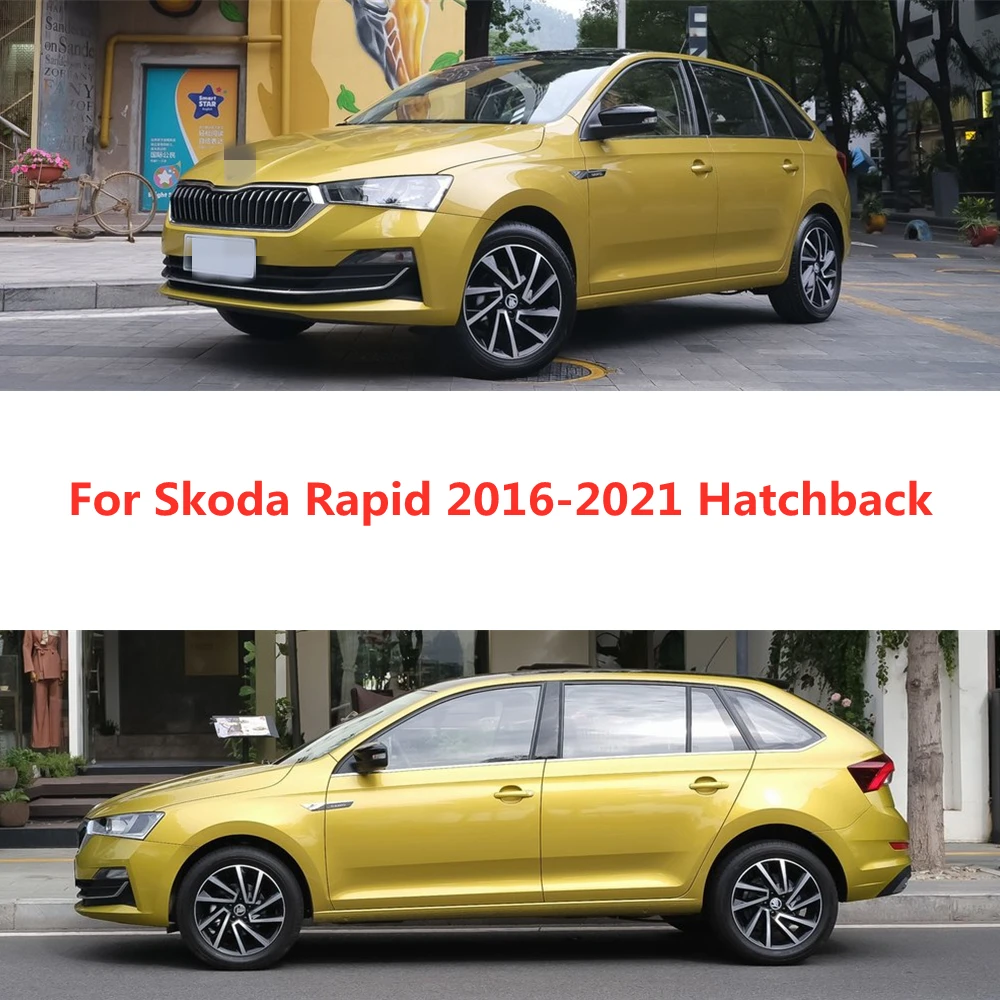 

For Skoda Rapid 2013 2014 2015 2016 2017 2018 2019 2020 2021 Car Side Window Visor Deflector Windshield for Rain Guard Shields