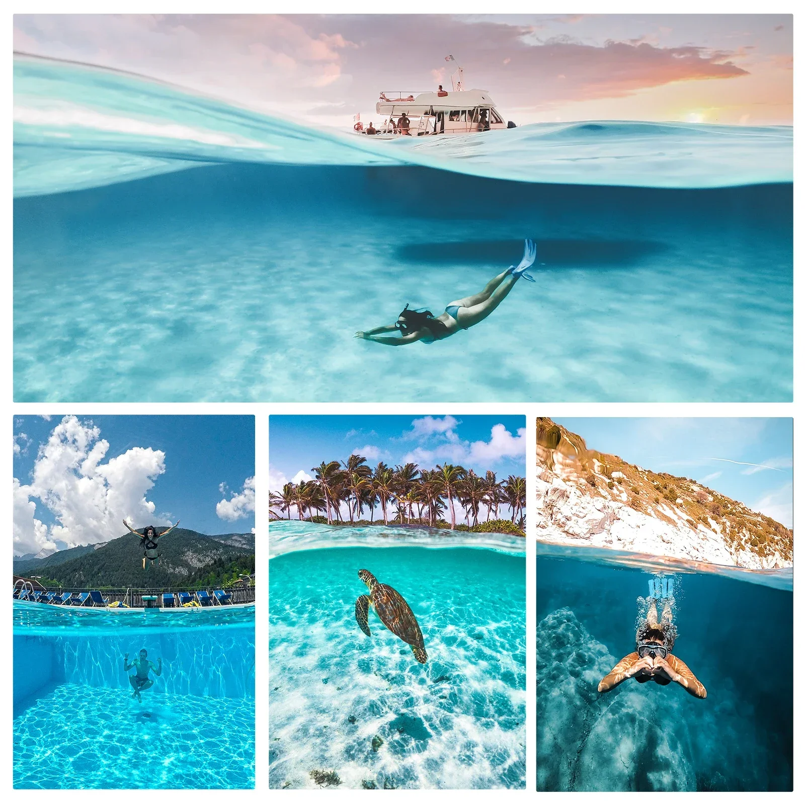 Водонепроницаемый чехол 30 м для Gopro Hero 5 6 7 8 9 10 11 триггер подводного дайвинга