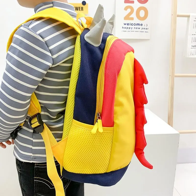 Cartoon Dinosaur Children Schoolbags 2022 New Spring Autumn Anti Loss Rope Girl Boy Cute Large Backpacks In Kindergarten Mochila