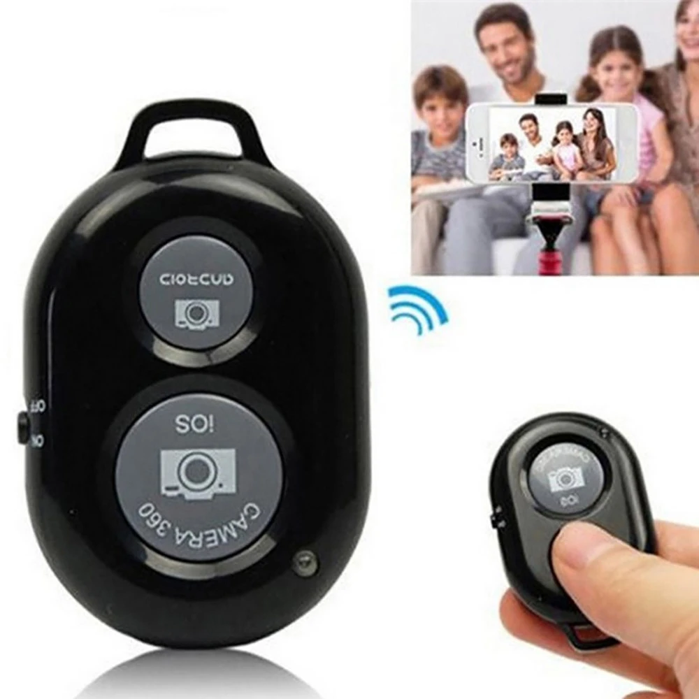 Купи Wireless Bluetooth-compatible Self-Timer Shutter Release Camera Remote Controller for Smart android Phone Photograph за 77 рублей в магазине AliExpress