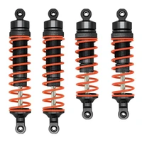 4pcs metal front and rear shock absorber for traxxas slash rustler stampede hoss 4x4 vxl 110 rc car upgrade parts