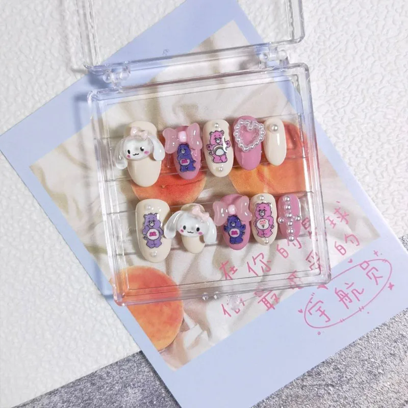 

Diy Sanrioed Cinnamoroll милые ногти ручной работы аниме кавайные наклейки ногти патчи для взрослых детей игрушки для детей