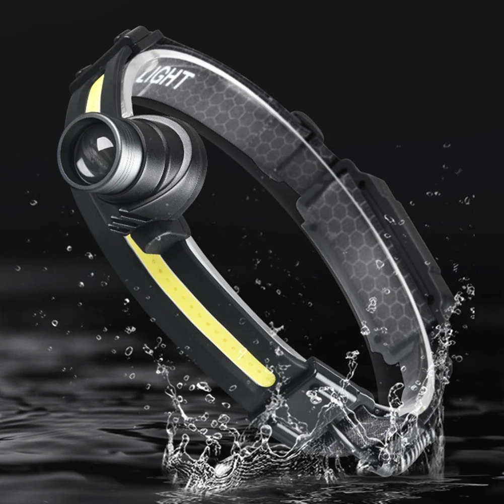 

Multifunction Led Headlight Ip68 Waterproof Cob Headlight Type-c Fast Charging Smart Sensing for Outdoor Fishing Camping Product