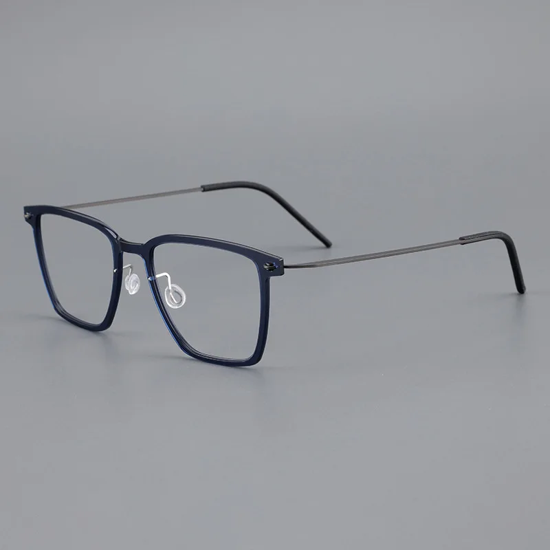 

Titanium Eye Glasses Frames for Men Frame Without Screw Vintage Eyeglasses Optics Can Be Prescribed for Myopia Hyperopia Women
