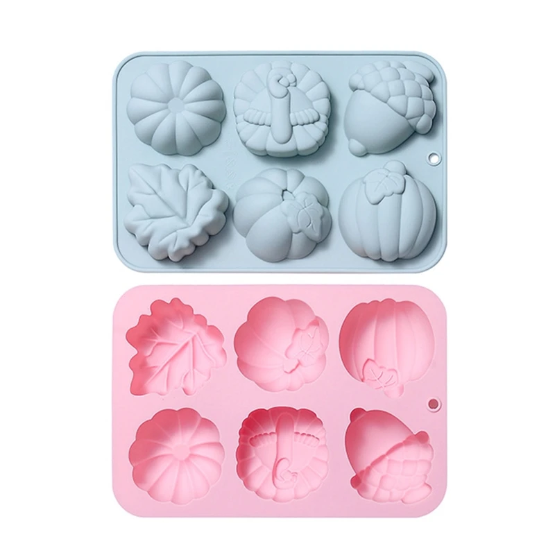 

6 Holes Harvest Theme Fondant Moulds Chocolate Mold Baking Accessories Silicone Material Perfect Gifts for Baking Lovers