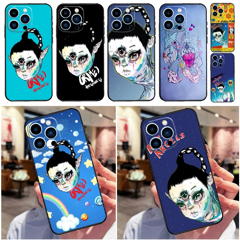 Чехол Grimes для телефона с изображением ангелов для iPhone 15 11 12 13 14 Pro Max Mini X XS Max XR 7 8 Plus SE с полным покрытием 2020