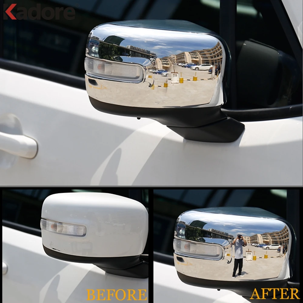 

For Jeep Renegade 2014 2015 2016 2017 2018 2019 ABS Chrome Side Door Rearview Mirror Cover Trims Car Exterior Accessories