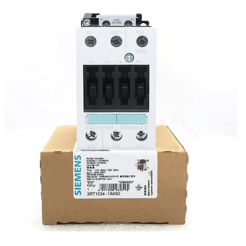 

Новый контактор SIEMENS 3RT1034-1AK60