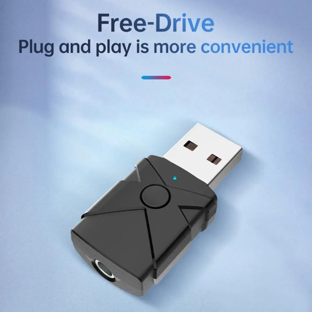 

4 In 1 Bluetooth 5.0 Receiver wireless USB Adapter 3.5mm Audio Receiver/Transmitter For TV PC Car AUX Speaker Plug And Play