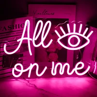 are on me eyes neon sign custom light led lamp usb acrylic street roomhome shop bar party personality wall decor gift