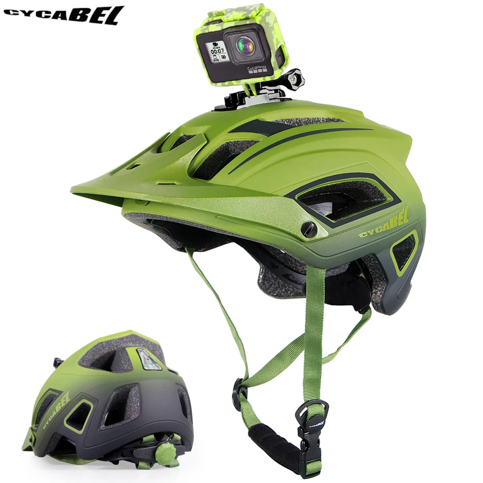 

MTB Road Bike Helmet Taillight Base Bracket For Gopro Camera Headlight CE Men Cycling Helmet Outdoor Sport Riding Bicycle Helmet