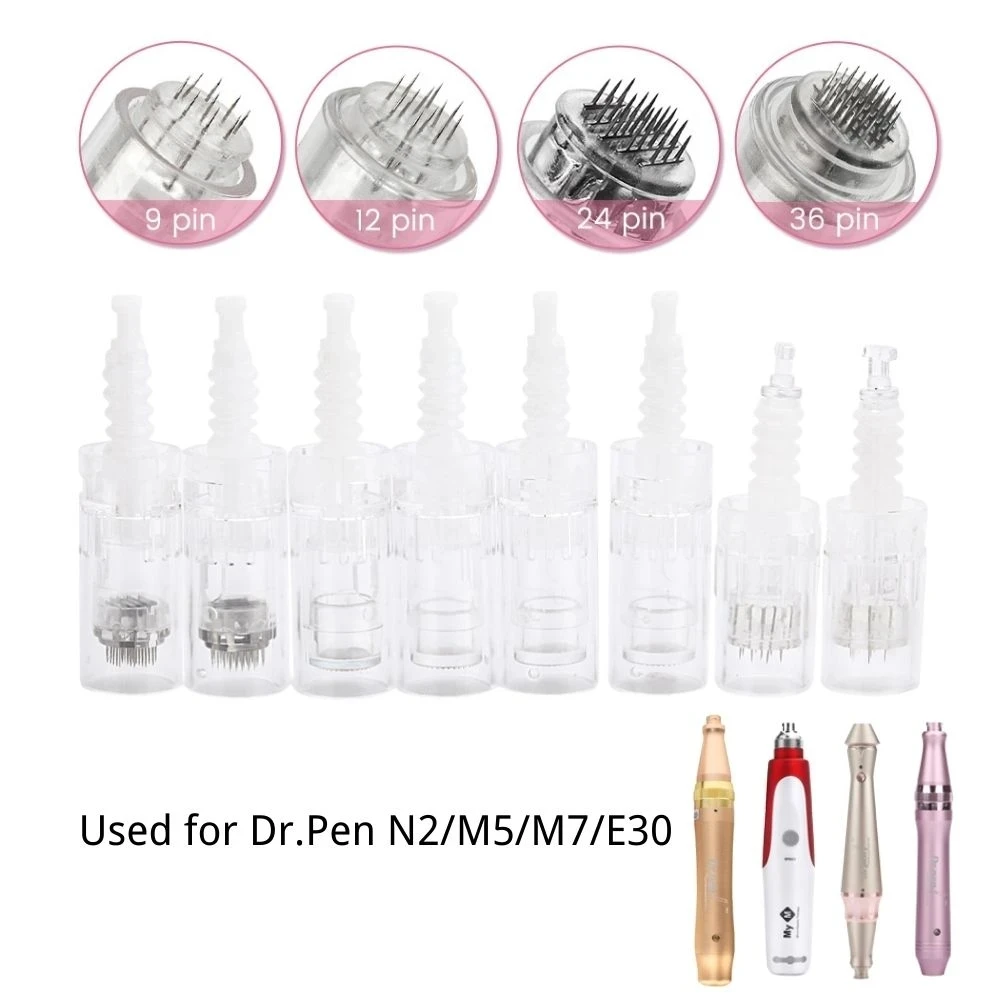 

Dr Pen M7C/W Derma Pen Bayonet Cartridge Replacement Microneedling Tattoo Needles Nano 9 pin/12 pin/36 pin/42 Micro Needle