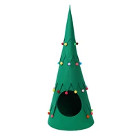 pet tent cat tent house self warming christmas decor pet cat bed semi closed christmas tree pet nest cat shelter house cave bed