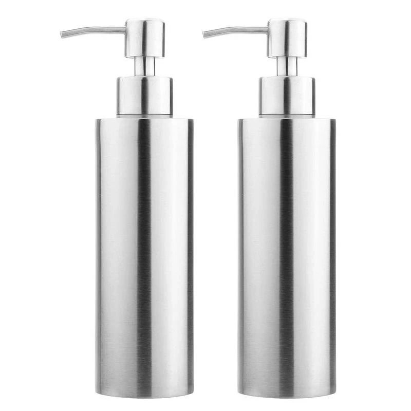 

2 шт., диспенсер для мыла и лосьона из нержавеющей стали