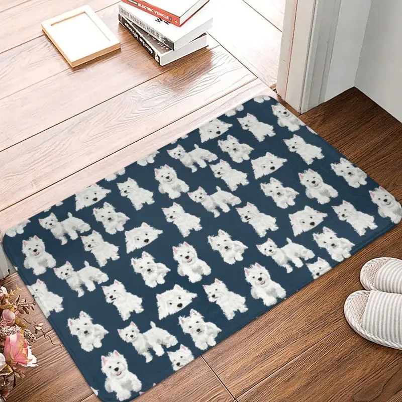 Противоскользящий коврик West Highland White Terrier Dog для ванной и кухни