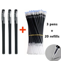 gel pens set black blue red refill gel pen bullet tip 0 5mm school office supplies stationery kawaii accessories stationery