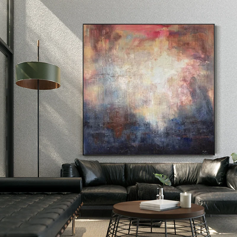 

100% картина маслом на холсте ручной работы, настенное искусство, современная абстрактная картина, домашнее украшение, картины, гостиная, спальня, обеденный Декор